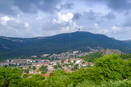 Panorama of the city in the Bulgarian mountains 1の写真素材