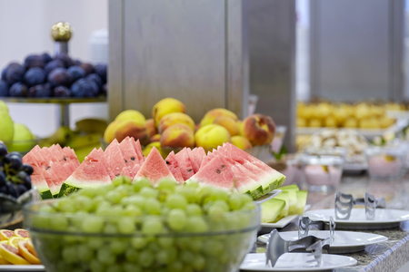 Buffet with fresh fruits and desserts 1の写真素材