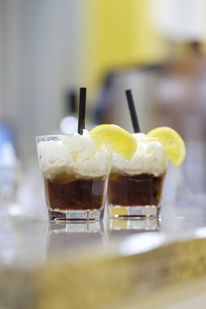 Various cocktails on the granite bar counter 3の写真素材