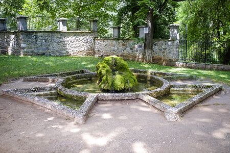 Stone symbol in the courtyard of the Bachkovo monasteryの写真素材
