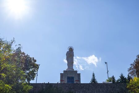 The largest statue of Our Lady in Haskovo, Bulgaria 1の写真素材