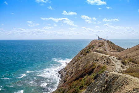 Massive Cliff near Black Sea Landscape 1の写真素材