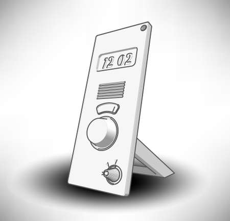 digital clockのイラスト素材