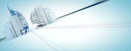 Sketch of draft business center の写真素材