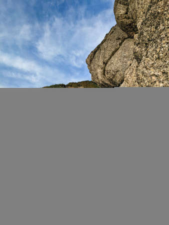 hiking trail to the mountain speer in toggenburg, switzerland. Evening hike in the Swiss mountains. dramatic moodの写真素材