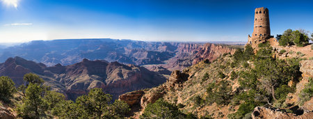 Spectacular view from the south rim of the Grand Canyon in Arizona USA. High quality photo.の写真素材