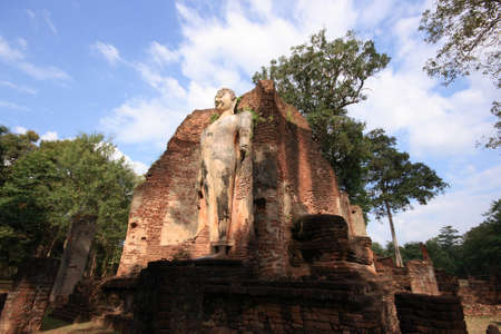 Standing Buddha Statueの写真素材