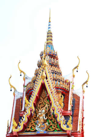 Roof of pavilion in Charor templeの写真素材