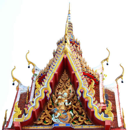 Roof of pavilion in Charor templeの写真素材