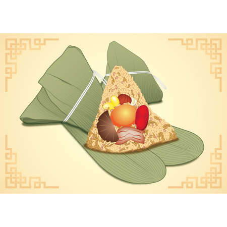 zongzi foodのイラスト素材