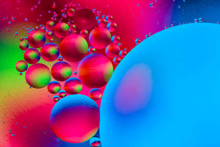 Space or planets universe cosmic abstract background. Abstract molecule sctructure. Water bubbles....