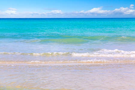 Beautiful tropical landscape. Sky and sea. Amazing ocean and cloudy sky wallpaper. Vacation...