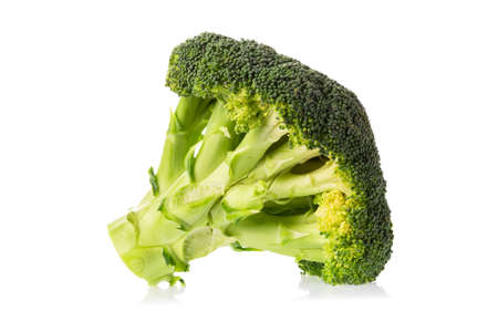 Fresh broccoli isolated on a white background.の写真素材