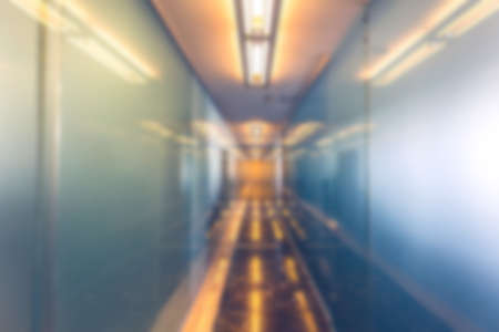 Modern Office interior with reflections. Blurred defocused abstract business office interior
