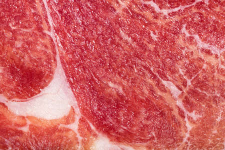 Texture or background of tasty fresh meat. Red beef meat close up texture. Meat food backgroundの写真素材