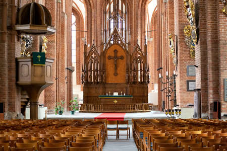 Riga, Latvia - July, 2018: Interior Of The Riga dome church.のeditorial素材