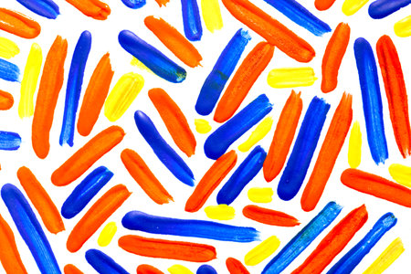 Abstract painted art background. Abstract colorful brush strokes as a background.の写真素材