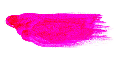 Hand painting. Pink red watercolor background. Red brush strokes isolated on white background. Colorful watercolor brush strokesの写真素材