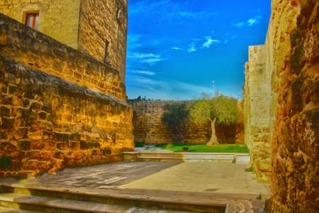 castle and episcope to grottaglieの写真素材