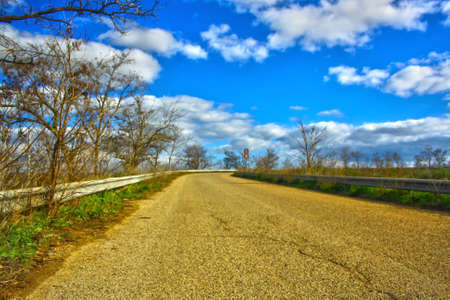 Rural road in Italyの写真素材