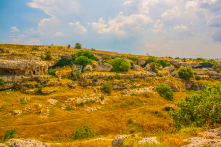 the ravines of Pugliaの写真素材