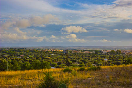 panorama on a September afternoonの写真素材