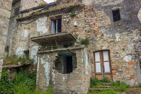 ghost town of alianelloの写真素材
