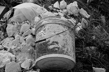 construction wasteの写真素材