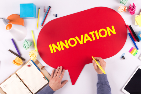 BUSINESS OFFICE ANNOUNCEMENT COMMUNICATION INNOVATION CONCEPTの写真素材