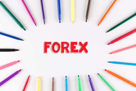 Multi Colored Pen written FOREX Multi Colored Pen written FOREX