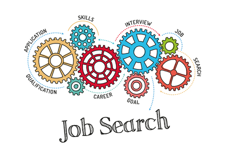 Gears and Job Search Mechanismのイラスト素材