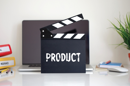 Cinema Clapper with Product wordの写真素材