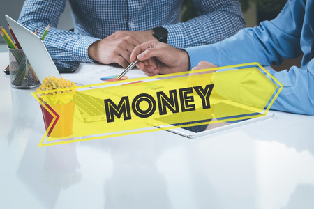 BUSINESS WORKING OFFICE Money TEAMWORK BRAINSTORMING CONCEPTの写真素材