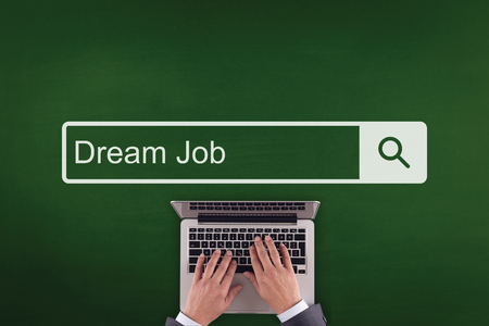 PEOPLE WORKING OFFICE COMMUNICATION  DREAM JOB TECHNOLOGY SEARCHING CONCEPTの写真素材