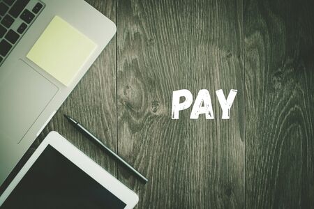 BUSINESS WORKPLACE TECHNOLOGY OFFICE PAY CONCEPTの写真素材
