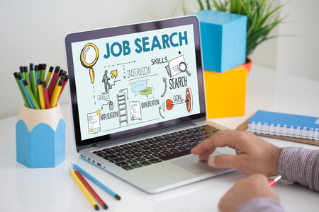 BUSINESS EMPLOYEE HUMAN RESOURCES AND JOB SEARCH CONCEPTの写真素材