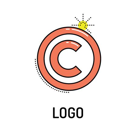 LOGO Line iconのイラスト素材