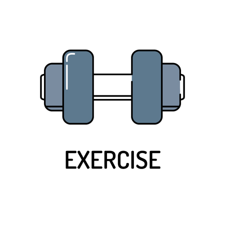 EXERCISE Line iconのイラスト素材
