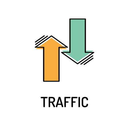 TRAFFIC Line iconのイラスト素材