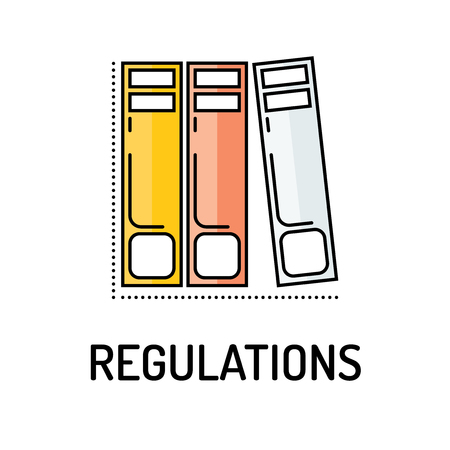 REGUALTIONS Line iconのイラスト素材