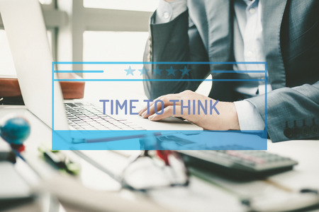 BUSINESS CONCEPT: TIME TO THINKの写真素材