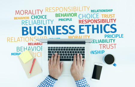 Business Concept: Business Ethics Word Cloudの写真素材
