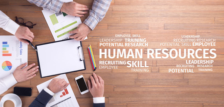 Business Concept: Human Resources Word Cloud