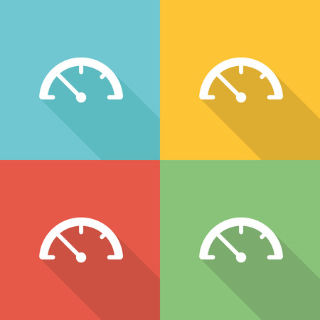 Effiency Flat Icon Conceptのイラスト素材