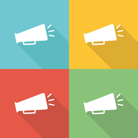 Adversiting Flat Icon Conceptのイラスト素材