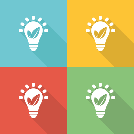 Green Energy Flat Icon Conceptのイラスト素材