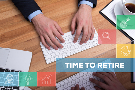TIME TO RETIRE CONCEPTの写真素材