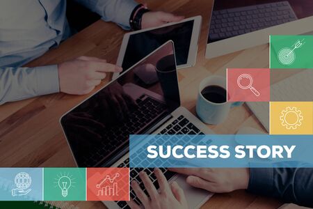 SUCCESS STORY CONCEPTの写真素材