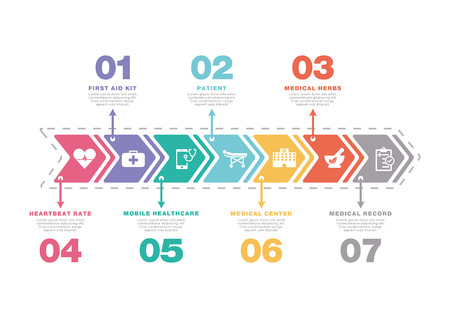 MEDICINE AND HEALTHCARE CONCEPTのイラスト素材