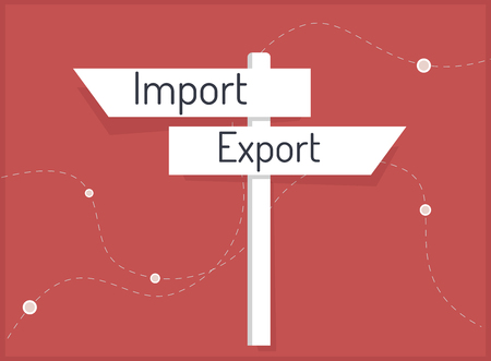 Import Export Conceptのイラスト素材